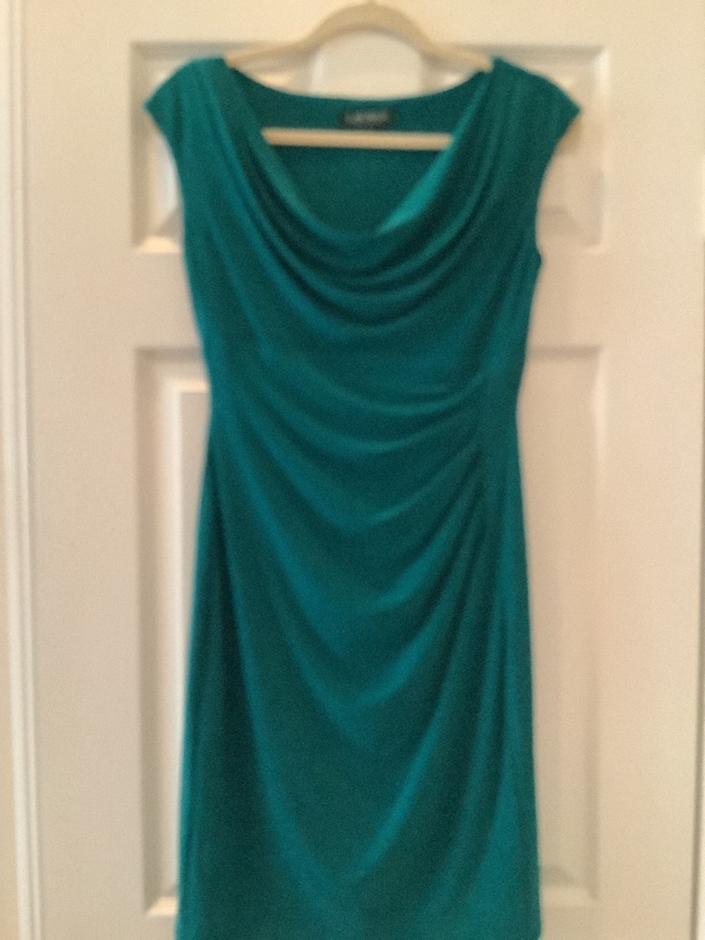 Teal green cocktail dress